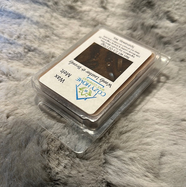 Woody Leather & Brandy 2.5oz Wax Melt