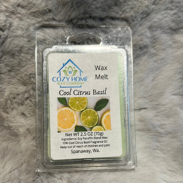 Cool Citrus Basil Wax Melt 2.5oz