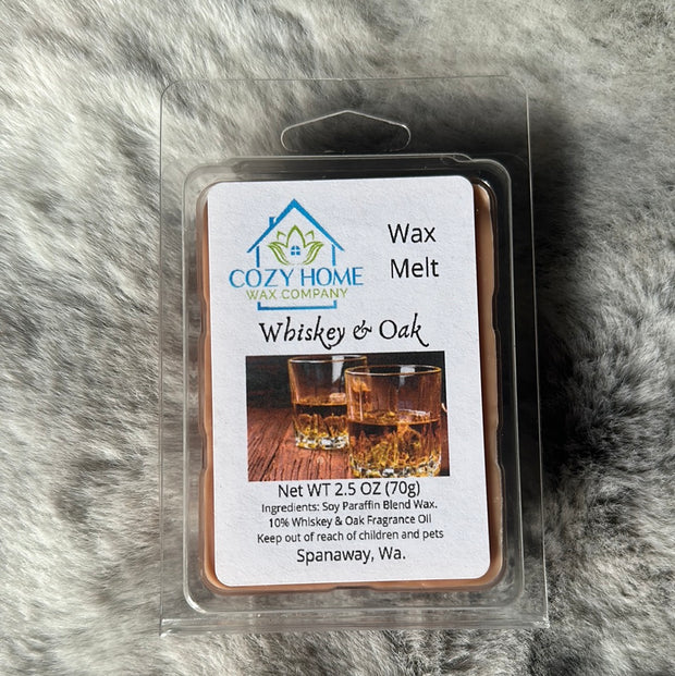 Whiskey & Oak Wax Melt 2.5 oz