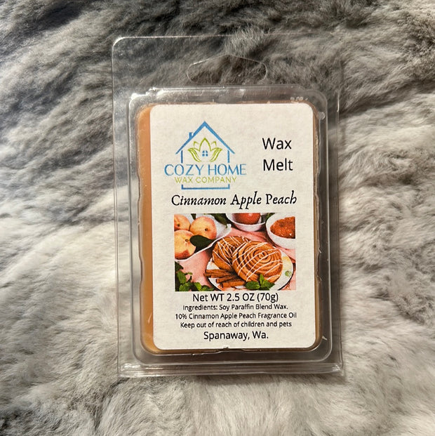 Cinnamon Apple Peach 2.5oz Wax Melt