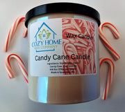 Candy Cane Candle 8oz with Lid and Gift Box