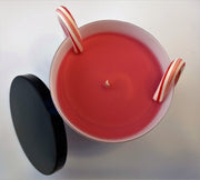 Candy Cane Candle 8oz with Lid and Gift Box