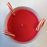 Candy Cane Candle 8oz with Lid and Gift Box