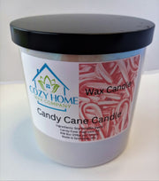 Candy Cane Candle 8oz with Lid and Gift Box
