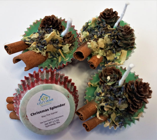 Christmas Splendor Wax Fire Starter 2.3oz